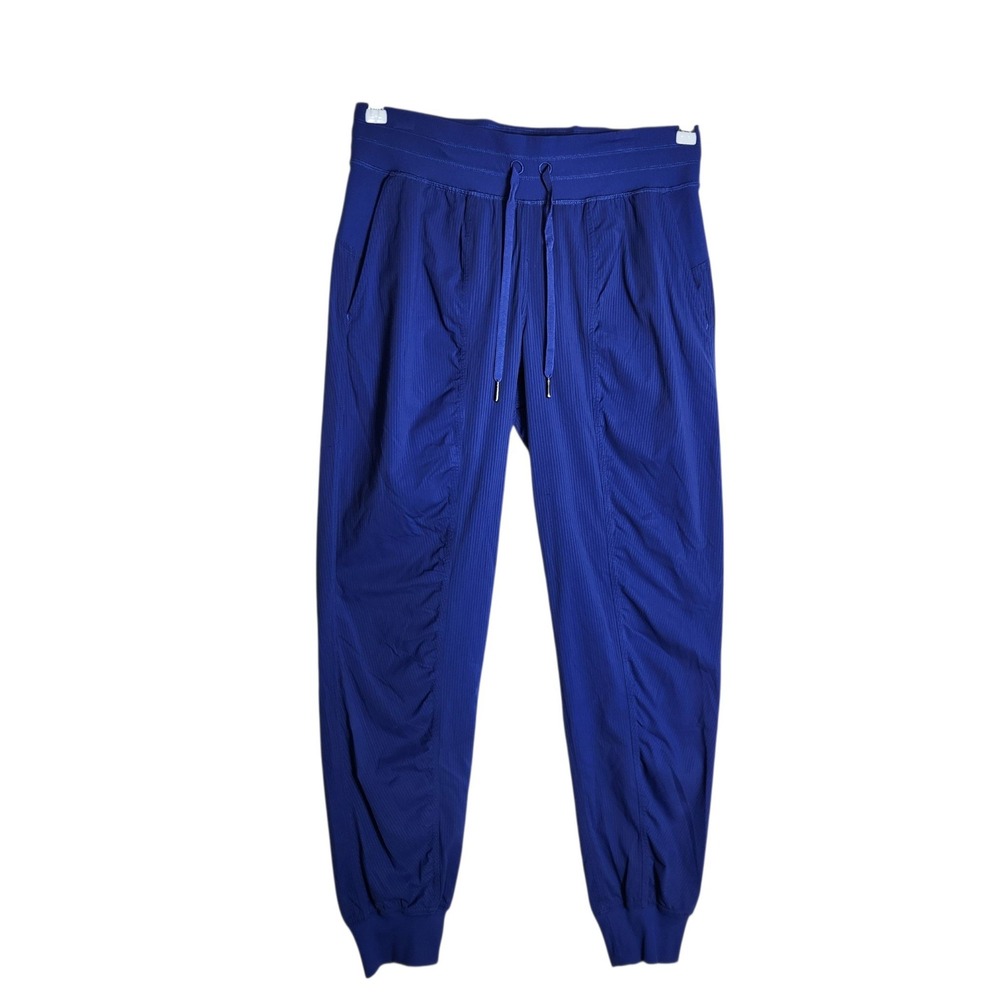 Lululemon Dance Studio Jogger Blue Textured Athletic Pants Size 8